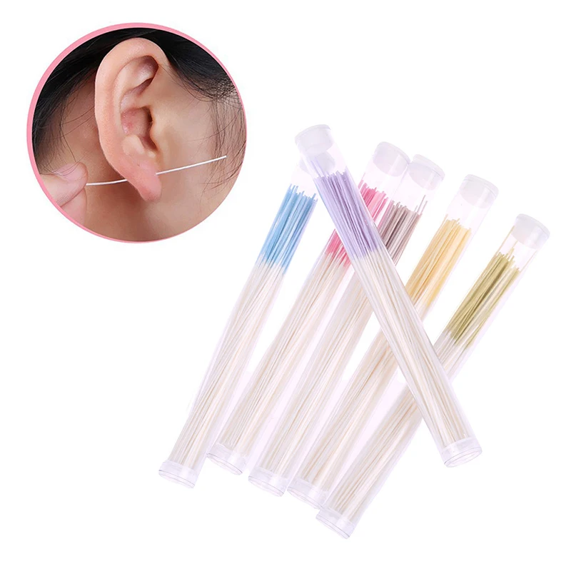 11cm 70pcs Ear Hole Cleaning Line Piercing Aftercare Sterilization Disposable Earrings Hole Cleaner Disinfection Ear Wires 5