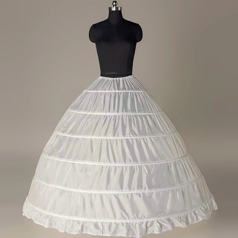 Wedding Gown Petticoat Big Hoop Crinoline Women Bridal Dress Underskirt Ruffle Loops Skirt A-line Vintage Banquet Party Cosplay