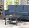 American Heritage Square Coffee Table, Wirebrush Dark Gray 2