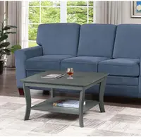 American Heritage Square Coffee Table, Wirebrush Dark Gray 2