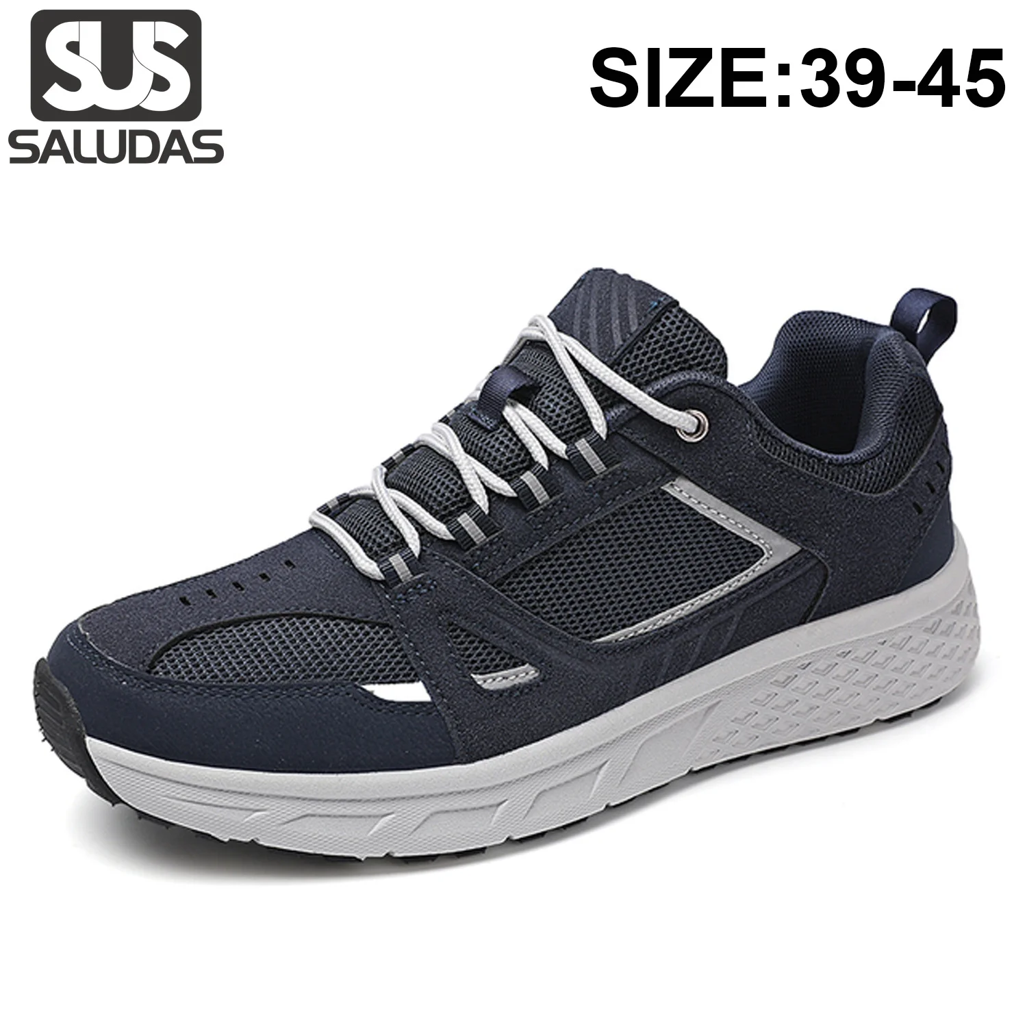 

SALUDAS Men Shoes Casual Sports Shoes Flying Weaving Mesh Breathable Running Shoes Summer New Walking Jogging Sneakers Male