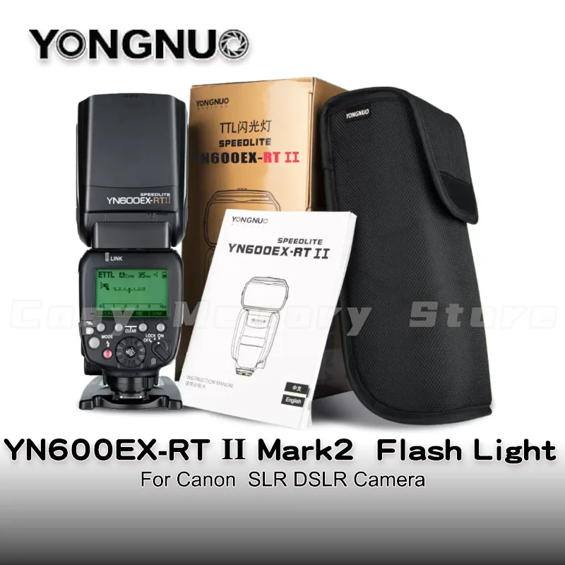 Yongnuo Yn600Ex-Rt Ii Wireless Flash Yn600Exrt Ii Ttl Speedlite E3Rt Trasmettitore Per Canon 6D Ii 5D Mark Ii Iii Iv 1Dx Mark Iii
