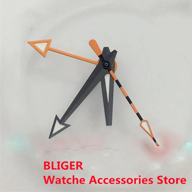 BLIGER Repair Tool Watchparts Watch Hands Pointer For GMT NH34 Movement Green Luminous 4 PCS