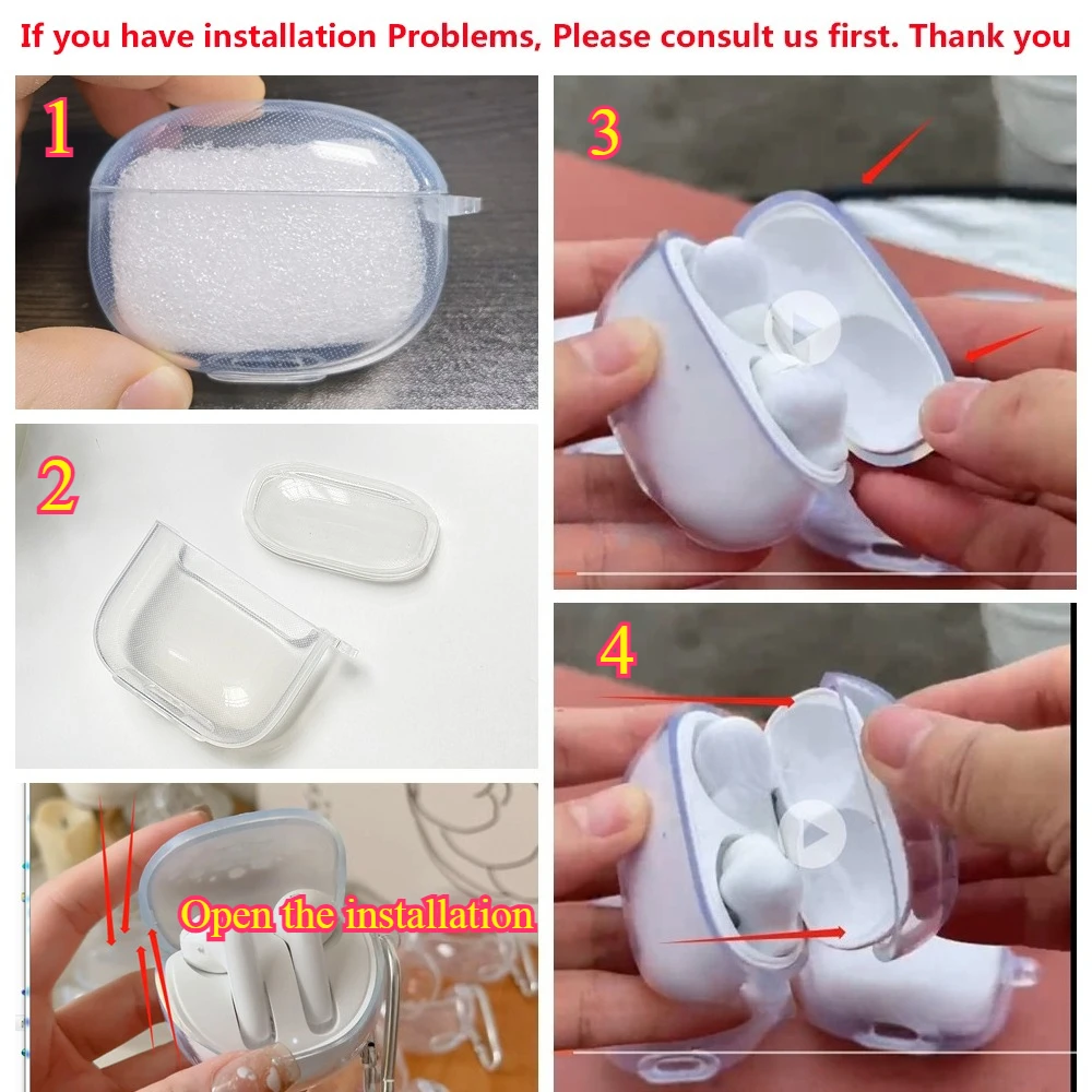 Fashionable Clear Silicone Earphone Case Cover