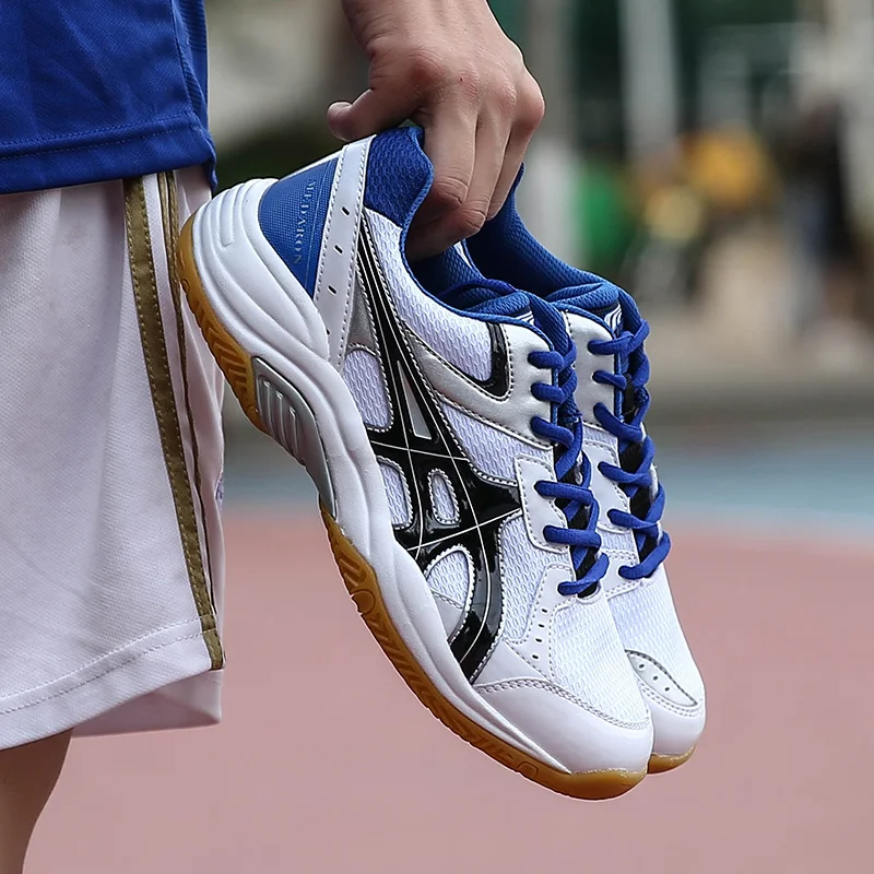 Volleyball Shoes Sneakers Sports Shoes Professional Brand Mesh Men's Volleyball Shoes Non-slip Cushion Ladies Table Tennis Sneakers Breathable Men Athletic