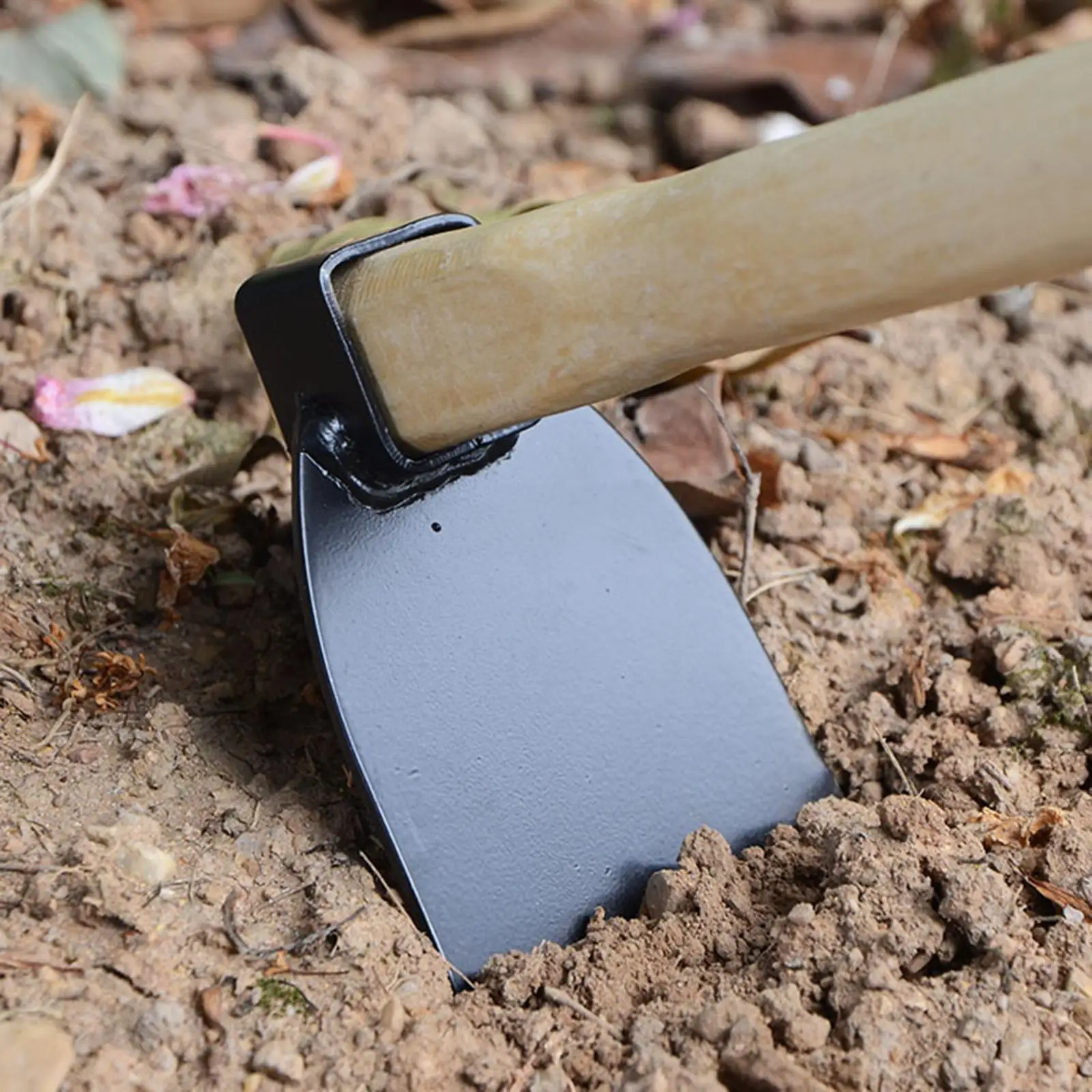 Durable Gardening Hand Tools Hoe Non Slip Handle Garden Tool Garden Hoe For Lawn Backyard Soil