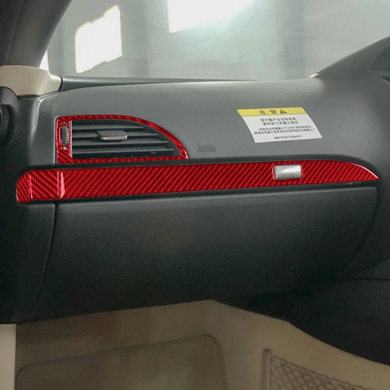 탄소 섬유 데칼 스티커 부조종사 공기 배출구 패널 커버 트림, BMW 6 시리즈 E63 E64 2004 - 2010 자동차 인테리어 액세서리
