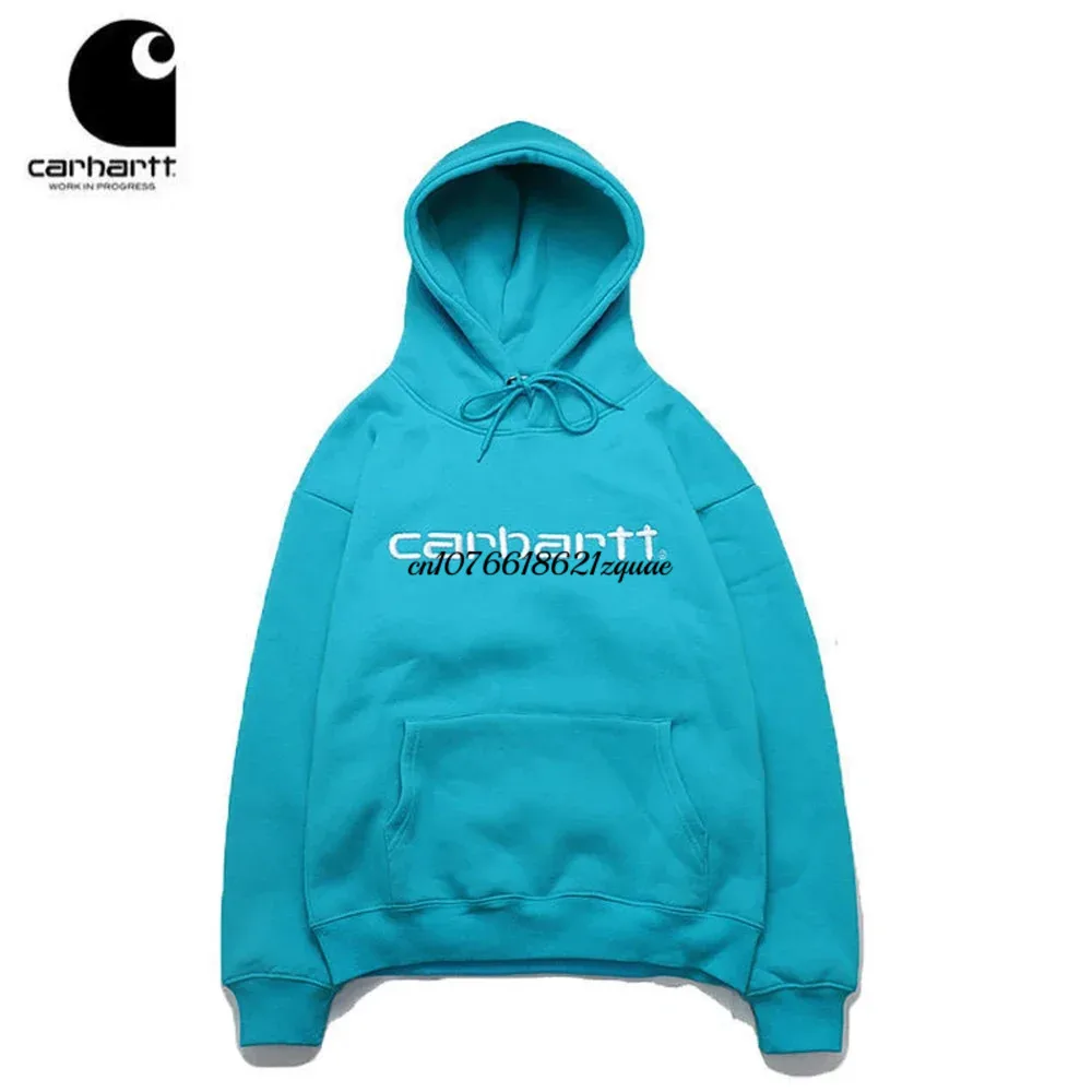 Carhartt Wip 겨울 고딕 맨투맨 스트리트웨어, 캐주얼 레터 빈티지 긴팔 얼짱 다크 남성 후드 맨투맨, 신상