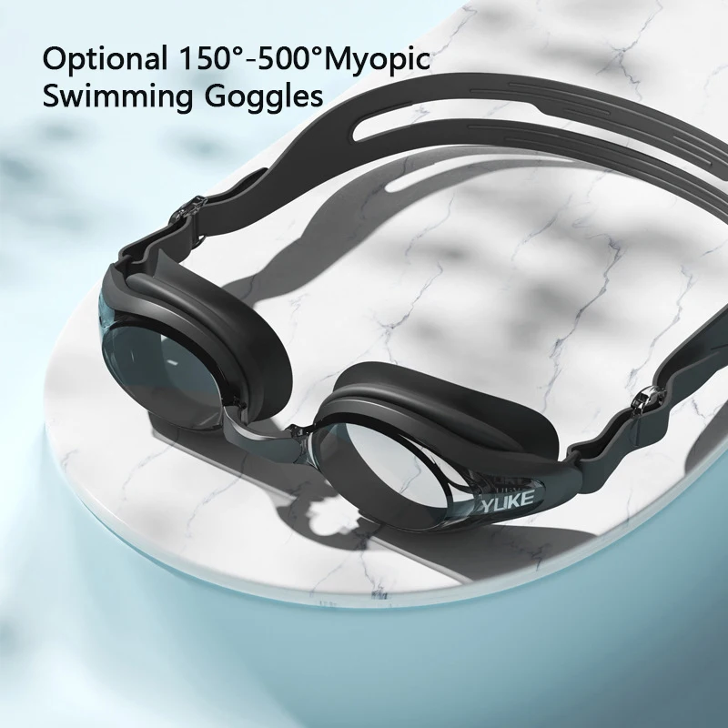 Myopia Swimming Goggles Adult Anti-Fog Professional Waterproof UV Eyewear Protection Adjustable Men Women Pool Glasses