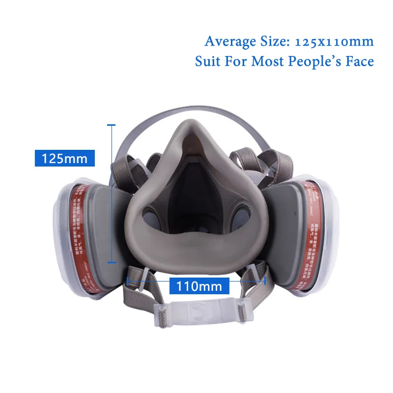 Demi-masque réutilisable + filtres No3/No7/No4 - Protection respiratoire