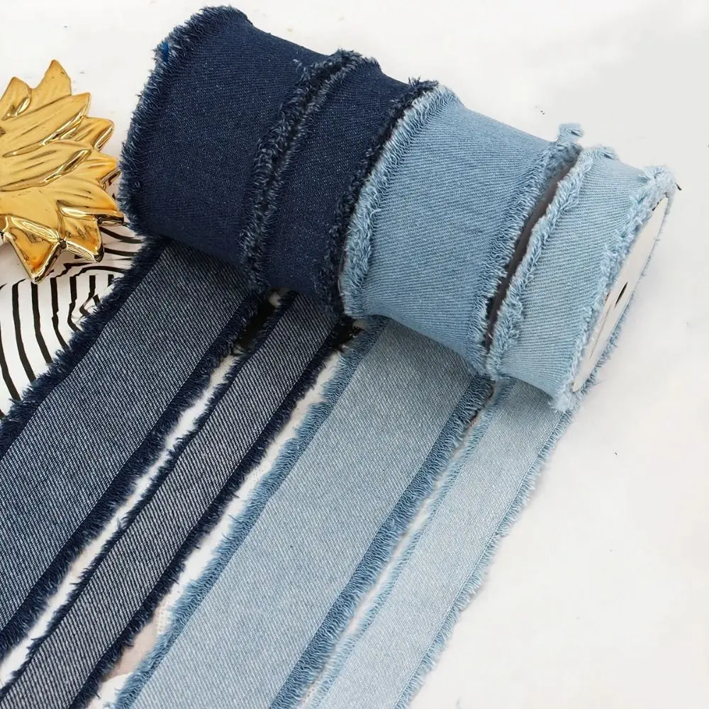 Denim Blue Ribbon for Hair Bows and Wedding Decor
