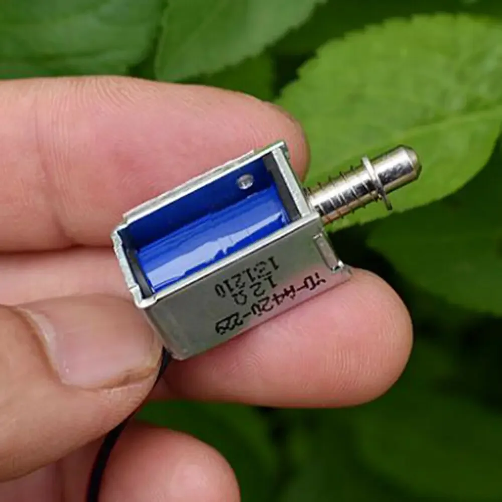 DC 6V-12V micro electromagnet magnet 5mm suction spring push pull type rod solenoid magnets