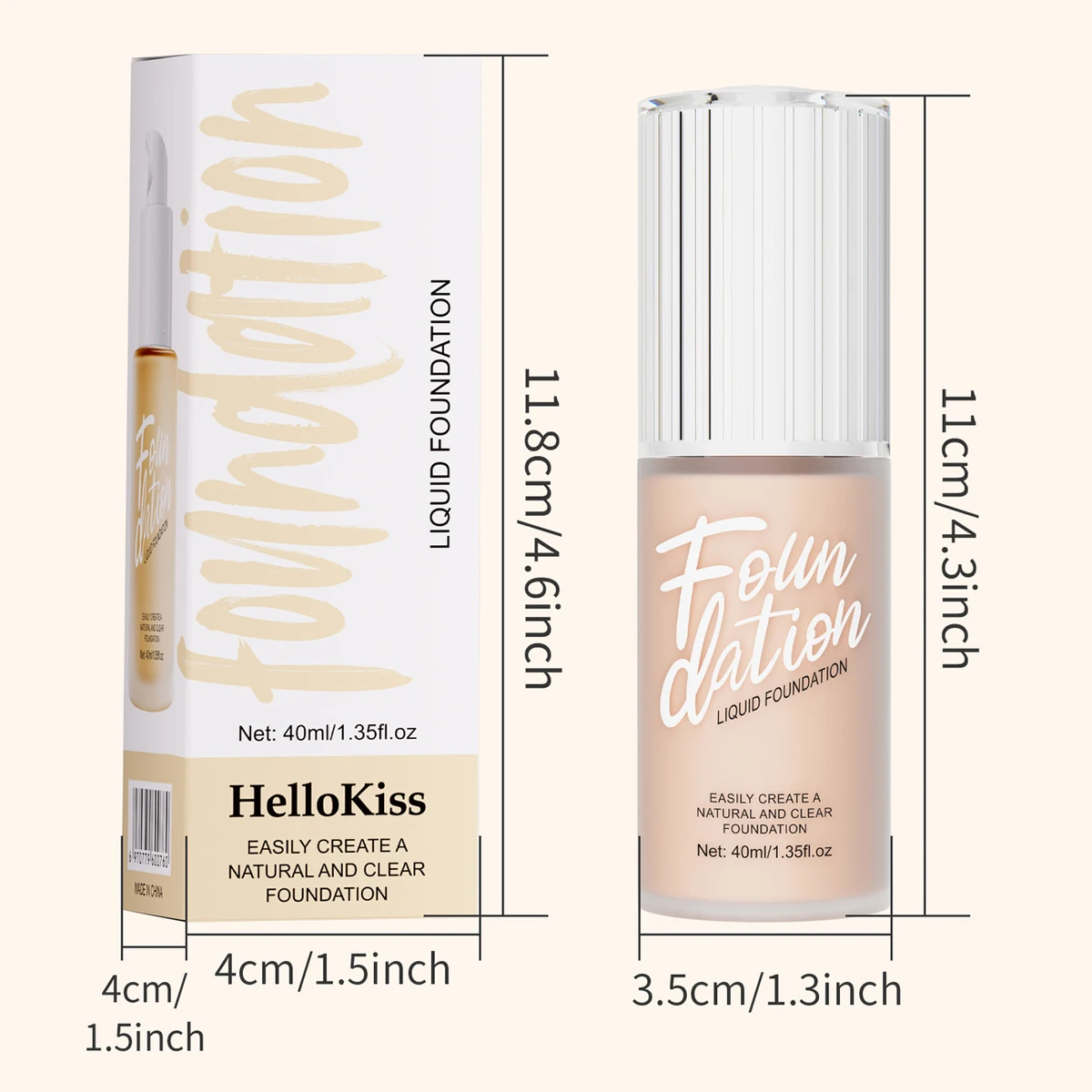 Waterproof Matte Liquid Foundation Provides Strong Coverage for Dark Circles Brightens and Evens Skin Tone and Doesn T Cake