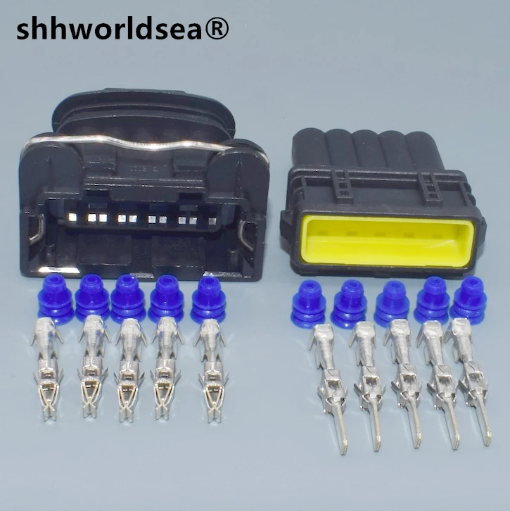 

shhworldsea 5 Pin 3.5mm 5 Way Sealed Female male Junior Power Timer JPT Connector Plug 282193-1