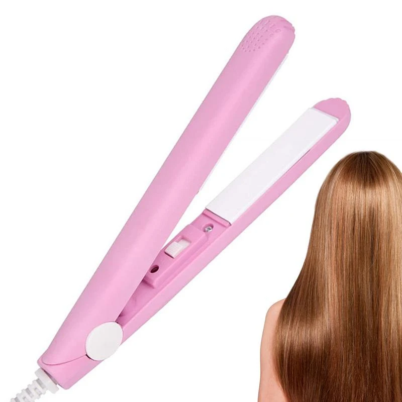 Short Hair Curling Iron Short Hair Straightener 2 In1 Styler Add Curls  Waves Quick Heating Curler For Travels Outings Trips - Hair Curler -  AliExpress