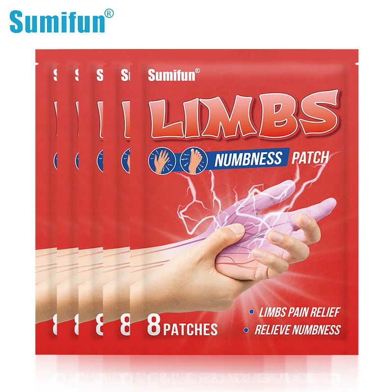 

40Pcs Sumifun Limbs Numbness Patches Hand Tingling Finger Relief Foot Numbing Medical Plaster Muscle Pain Medicine Health Care