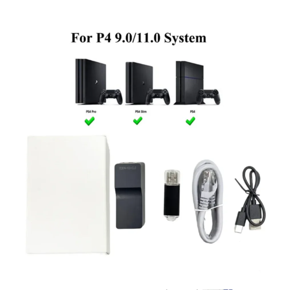 JB tool mod set For PS4 FW 9.0/11.0 One-Key JB Tool Mod Set USB Dongle JB USB Adapter with Ethernet Type-C Cable Kit for PS4 FW 9.0/11.0 System