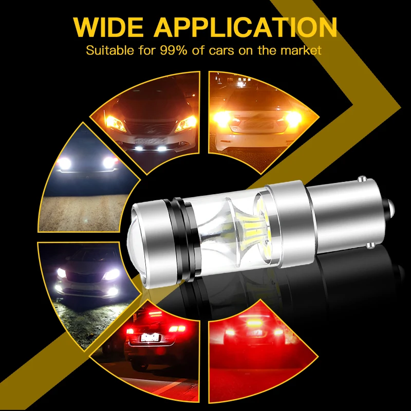 LED ְ  DRL   Canbus P21W BA15S 1156, ƿ A3, 8P, A4, B7, A6, C6, A8, 4E, Q7,  ũ , 2 