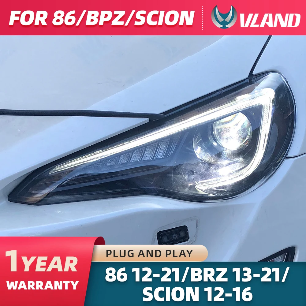 Vland Auto Led Light Per Lampada Frontale Per Toyota 86 2012-Up/Subuaru Brz 2013-Up Fari A Led H7 Led H7 Luces Led 12V