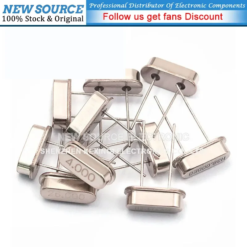 10pcs Crystal Oscillator 7.3728M Hz DIP 2pin 7.3728M Hzhz HC-49S Quartz Crystal Passive