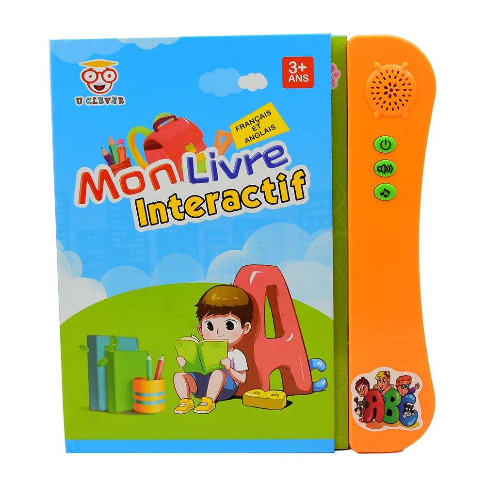 French Language Early Education Finger Reading Voice Machine Book With Pen Children's Intelligent Learning Toys English e-book 3