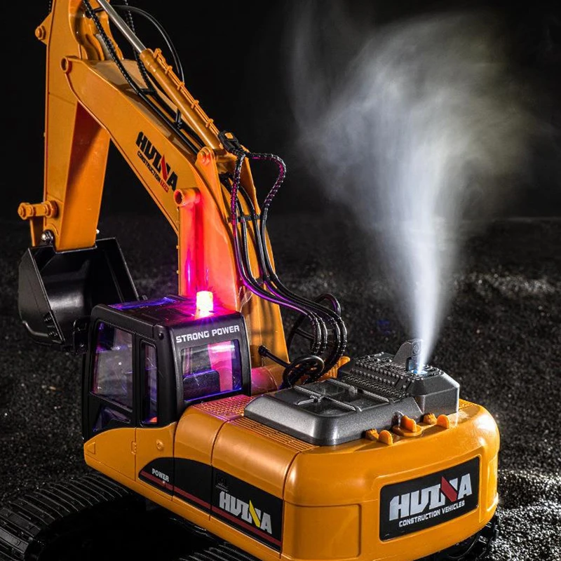 Huina 550HD 1:14 Alloy 21 Channel Remote Control Excavator Metal Version 2.4G Wireless Large Construction Vehicle Excavator Toys 5