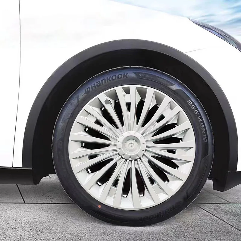 Hub Cap 4PCS 19 Inch Performance Replacement Automobile Full Rim Cover Accessories For Tesla Model y Wheel Hub Covers Wheel Hub Caps