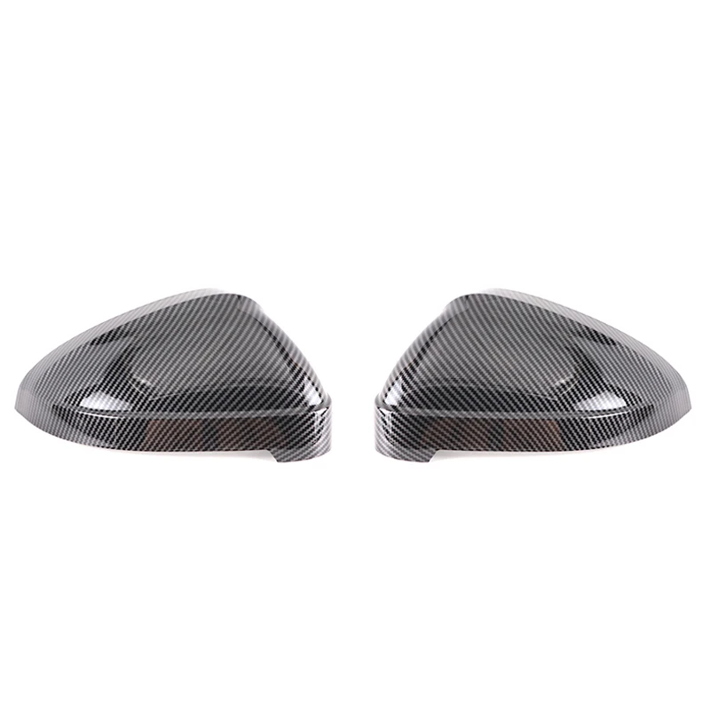 2x Carbon Fiber Style Rearview Side Mirror Cover Caps for Audi A4 B9 Quattro Sline A5 S5 RS5 Sportback Side Assist