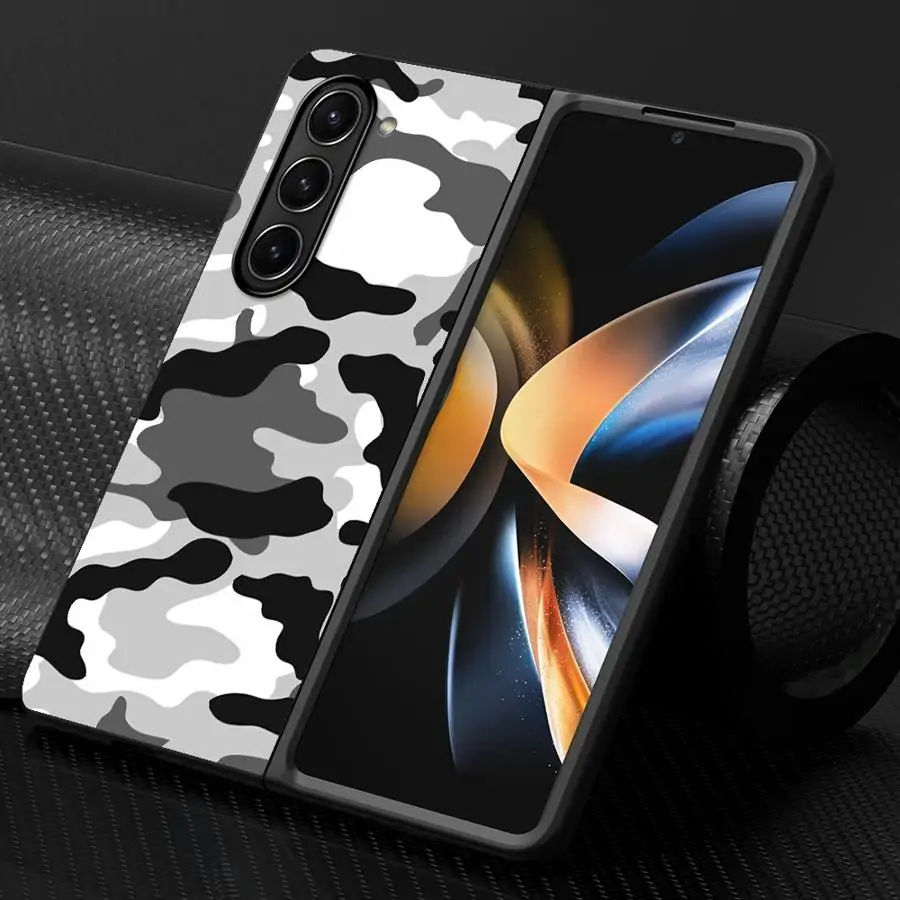 Camouflage Pattern Back Phone Cover Case for Samsung Galaxy ZFold5 ZFold3 ZFold7 Z Fold 7 6 5 4 3 ZFold6 ZFold4 | Gaffar India