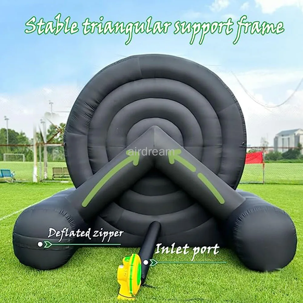 Commercial Outdoor Inflatable Soccer Darts Giant Soccer Darts with Soccer Ball Support Frame for Kick Dartboard Sport Game 3