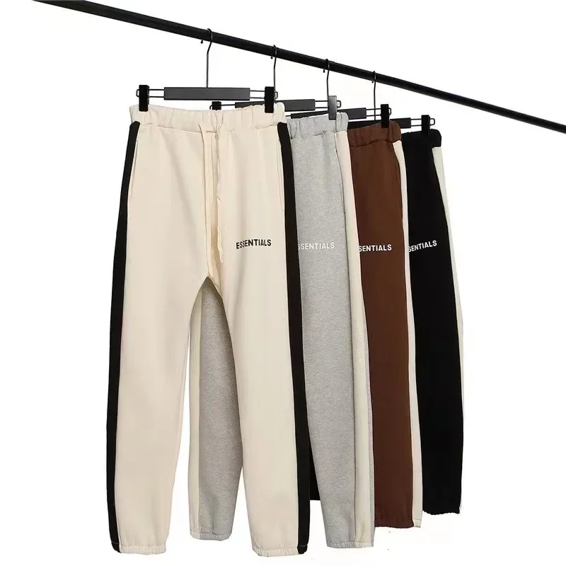 

ESSENTIALS New Trendy Brand High Street Patchwork Color Men's Sanitary Pants Casual Sports Leggings Pants Couple Versatile Pants