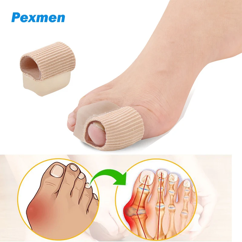 

Pexmen Soft Gel Toe Spacer Separators Bunion Corrector for Overlapping Toe Hallux Bunion Pain Relief Foot Care Protector