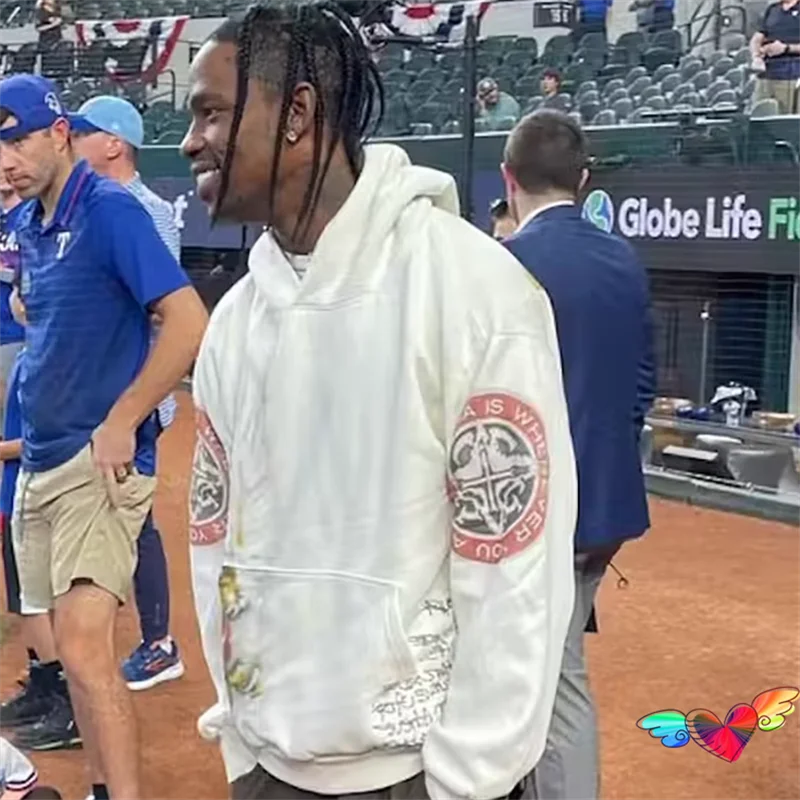 남녀공용 유토피아 투어 후드, 힙합 유토피아 후디, 플리스 풀오버, 하이 퀄리티 후드 스웻셔츠, 2024fw 