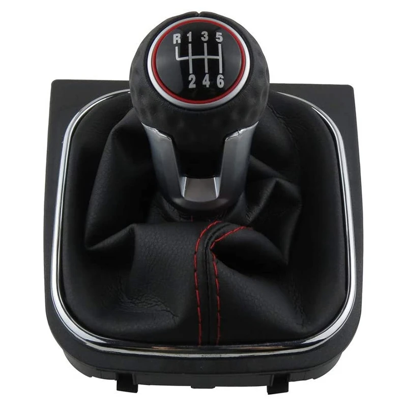 

6 Speed Gear Shift Knob Gaiter Boot Cover Kit Gear Shift Knob for Golf 5 6 MK5 MK6 GTD R32 R20 2004-2013