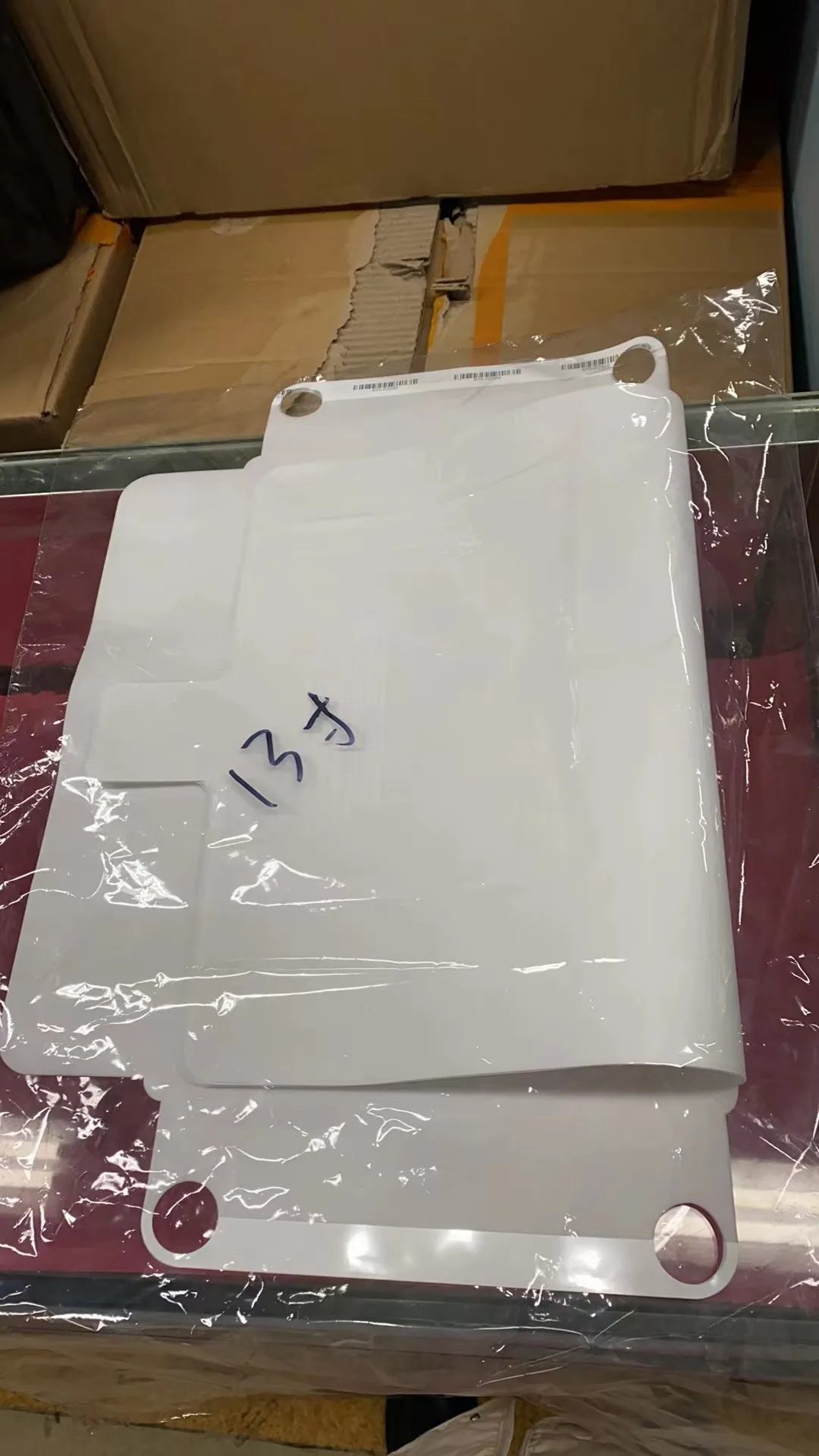 50개 OEM 포장 보호 필름 맥북 에어 프로 13인치 14인치 15인치 16인치 기기 외부 화면 패키지 보호 필름
