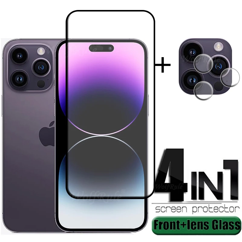 Iphone 14 Pro Max Tempered Glass Screen Protector 14 1 Screen Protector 4in1 Aliexpress