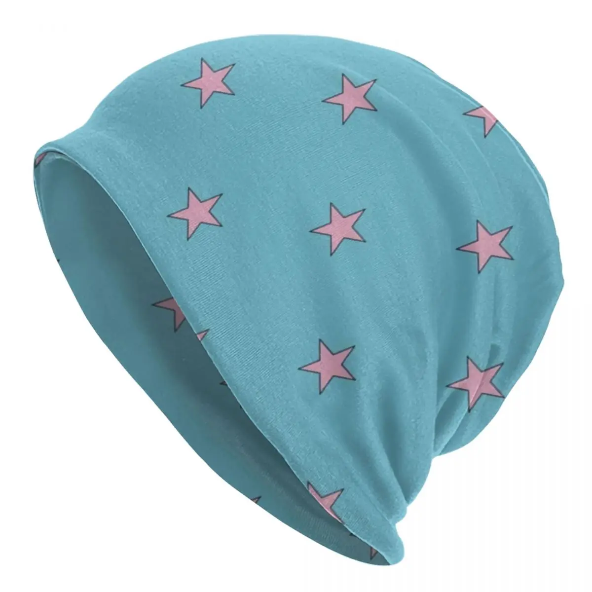 

Johnny Joestar Pink Stars Bonnet Hats Jojos Bizzare Adventures Knit Hat Women Casual Head Wrap Beanie Hats Autumn Kpop Caps