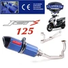 JET S 125 Motorcycle Full System Exhaust Contact Middle Pipe Slip On For SYM JET S JETS 125 Exhaust Muffler Escape