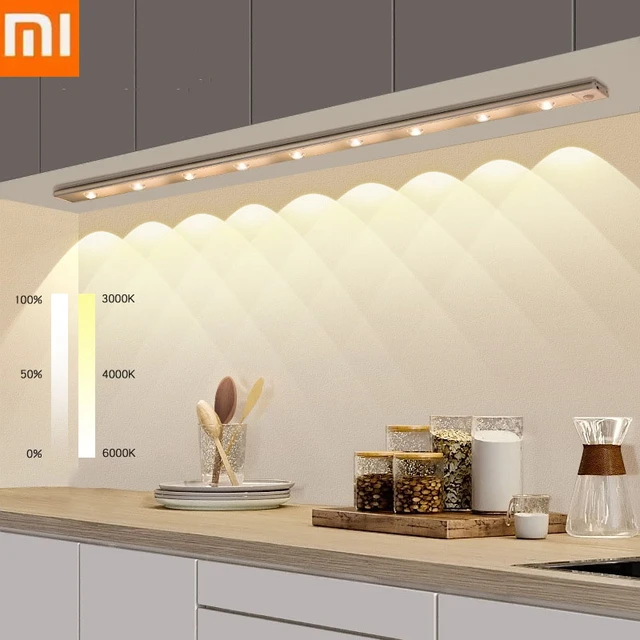 Luz LED Para Armario Con Sensor De Movimiento Lámpara De Noche Cocina  Dormitorio