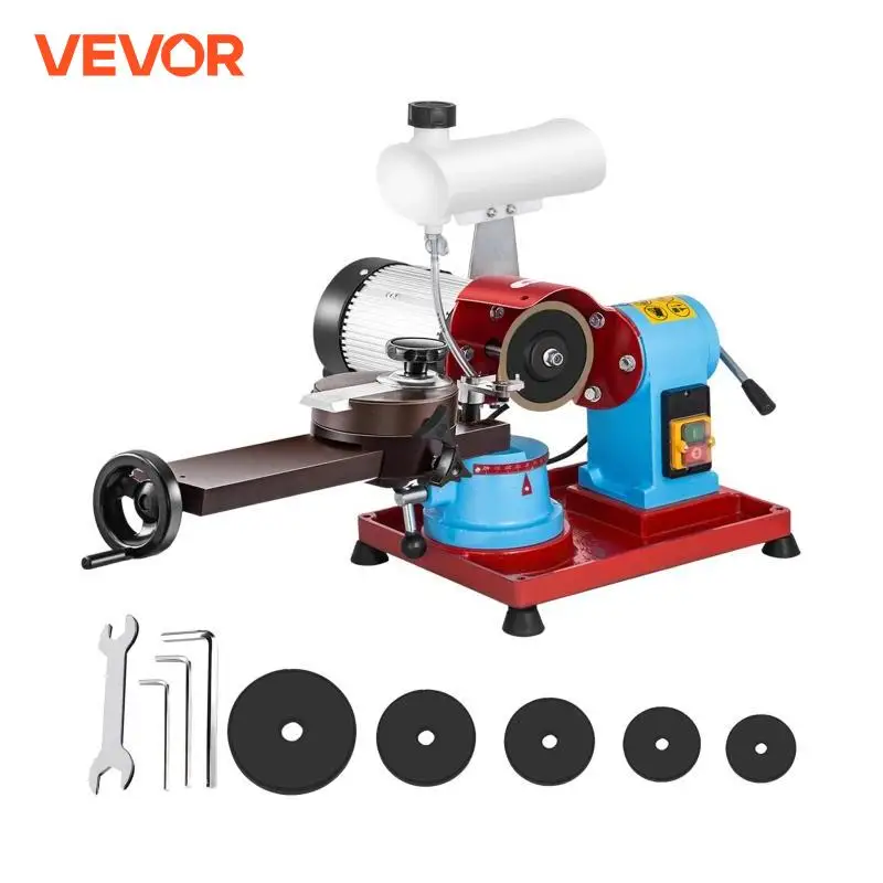 VEVOR 370W Blade Sharpener Rotary Angle Water Injection Grinder TCT Saw Blades Polishing Machine Carbide Tips Sharpening Tool electric grinder,saw blade sharpener
