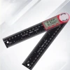 2-in-1 Digital Angle Ruler Large Screen Display Steel 0-360°(200mm) Protractor Precision Adjustable Angle Measurement Tools 1Pc 1