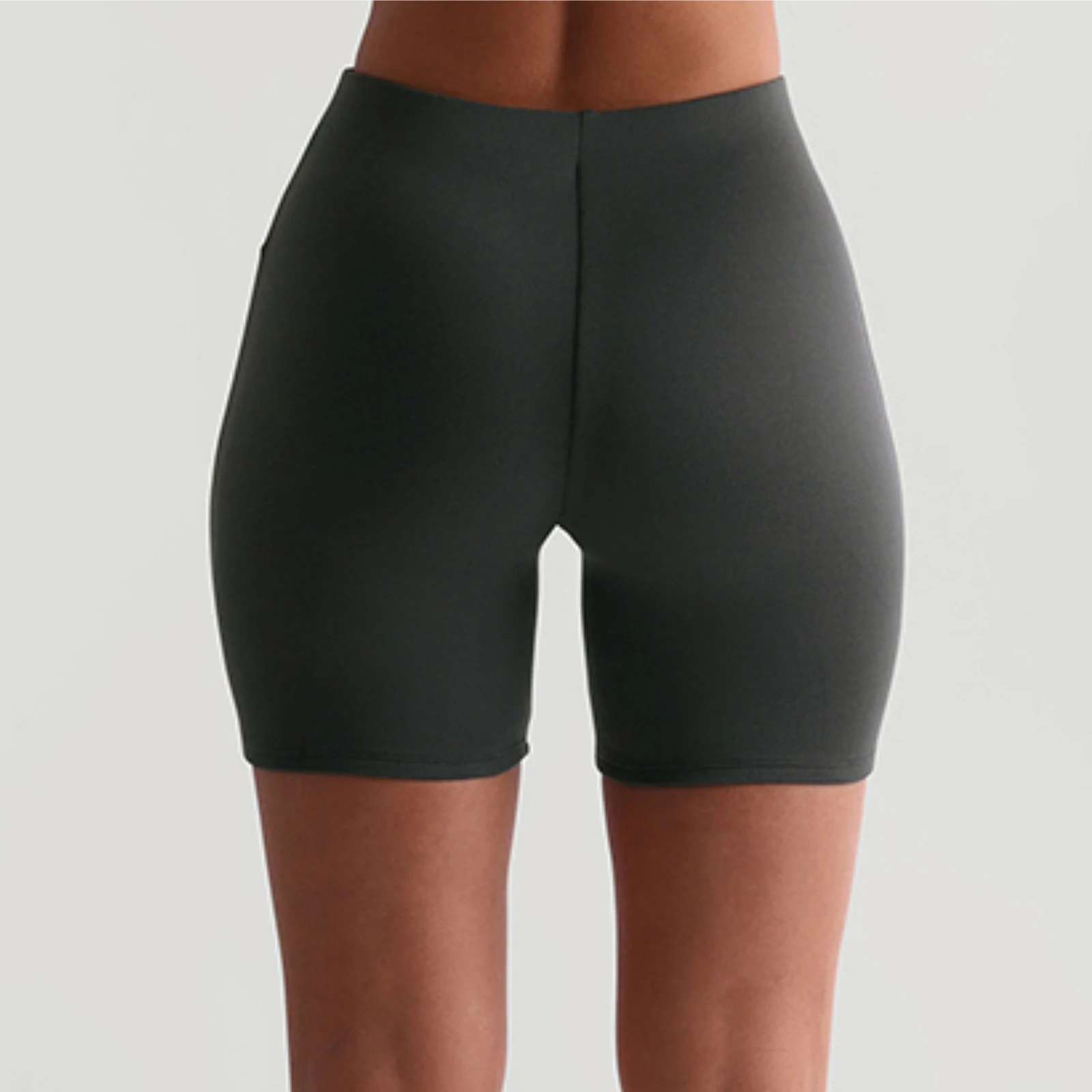 Yiiciovy Sports Yoga Shorts Women Fashion Biker Shorts Elastic Waist Breathable Fitness Tights Casual Slim Bodycon