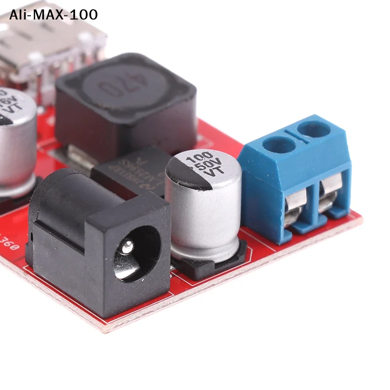 【Rw】1Pc DC3A 전압 조절 전원 모듈 이중 USB 충전 DC-DC 스텝다운 컨버터 9V 12V 24V 36V 5V3A 자동차 충전 태양광