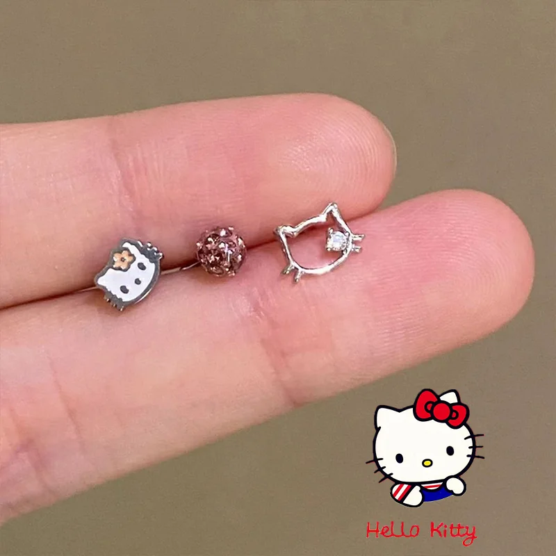 アクセサリーその他 Kitty Earrings Amazon.com: Sanrio Hello Kitty Womens Hoop Earrings - Cubic