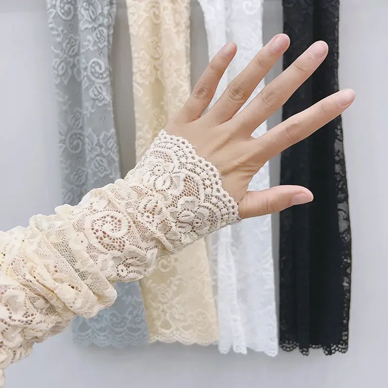 Lace Arm Sleeves for Women UV Protection Driving Essential for Outdoor Activities Fashionable Clothing Accessories Gifts