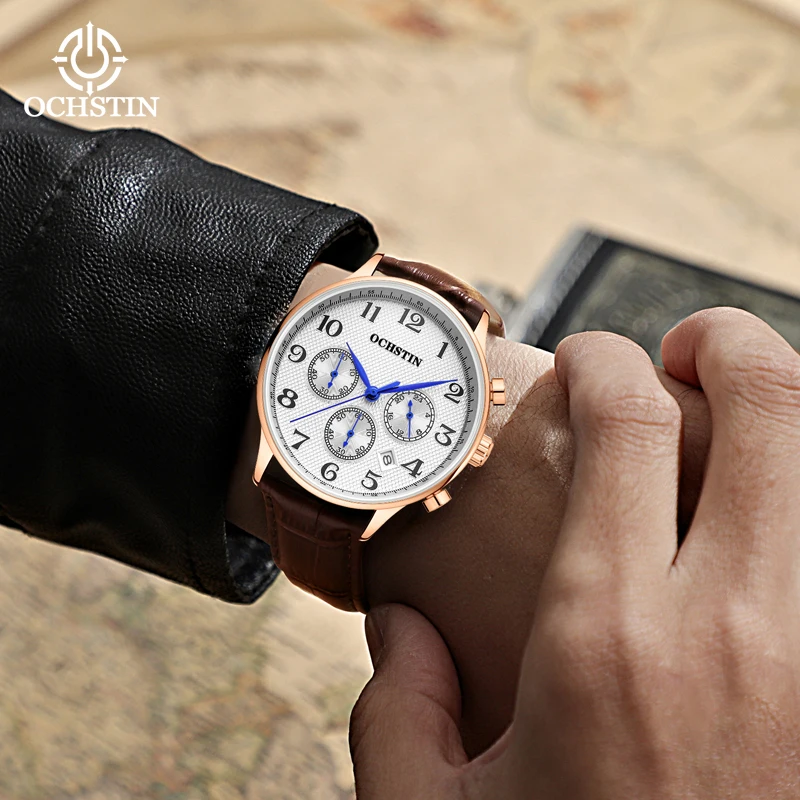 Ochstin original brand PROMINENTE celebrity high-end luxury business quartz movement men's quartz watch
