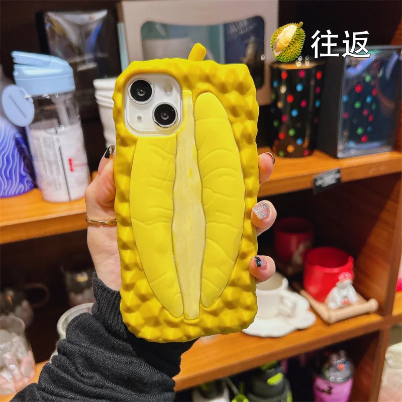 

Креативный трехмерный чехол для телефона Durian для iPhone 12Pro 13 14Pro Max, милый дизайн, защита от падения, защитный чехол для iPhone 11