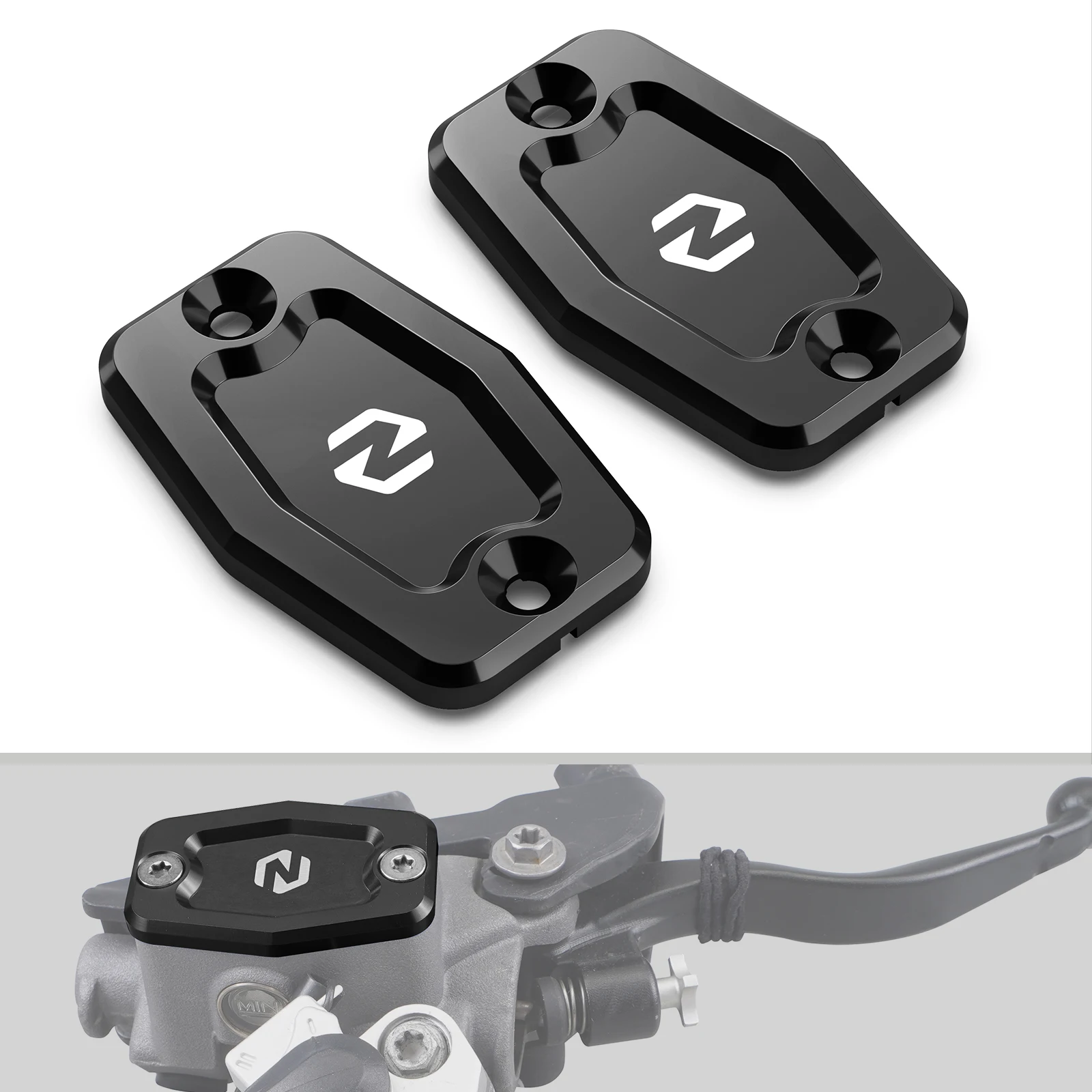 Motocross T6-6061 Alluminio Anteriore Freno Frizione Serbatoio Coperchio Tappi Per Husqvarna Tei Fe 150 250 300 350 450 501 2022 2023 2024