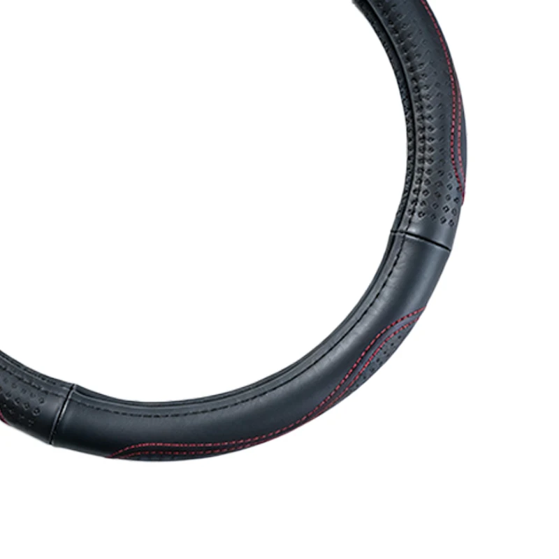Adatto per volanti rotondi da 38 cm – Copertura protettiva resistente, adatta alla maggior parte dei modelli di auto standard. - immagine 4