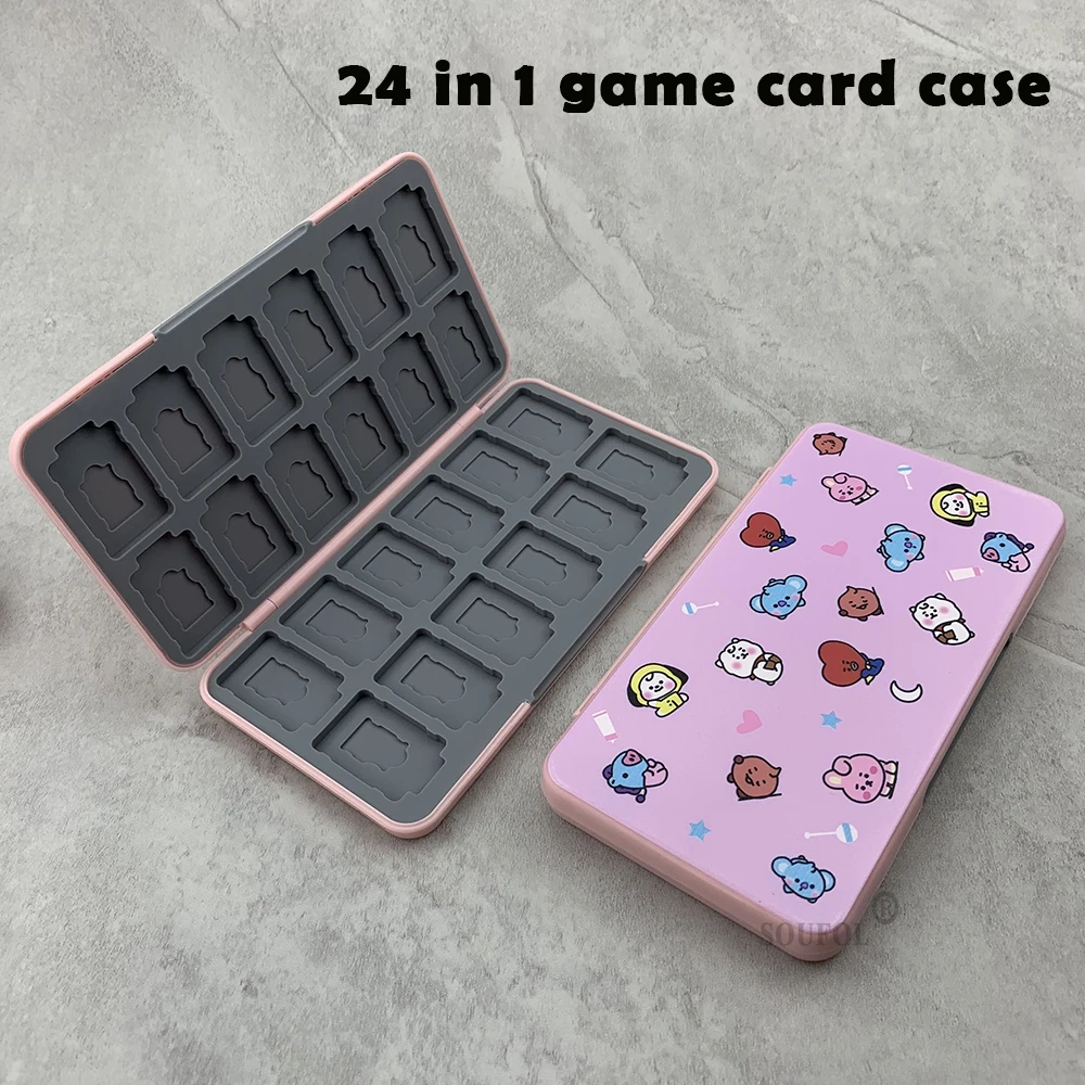 24 In 1 for Nintend Switch Game Card Storage Case Magnetic 3D Silicone ...